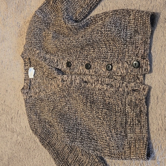 Women's Knit Sweater cardigan - Brown - Picture 2 of 5